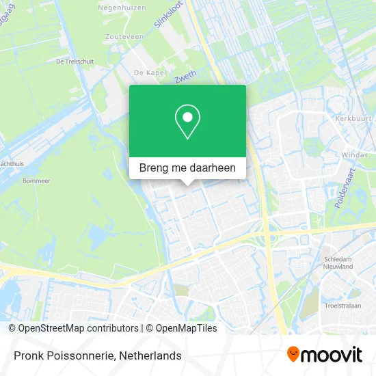 Pronk Poissonnerie kaart