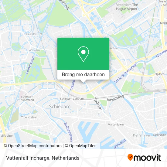 Vattenfall Incharge kaart