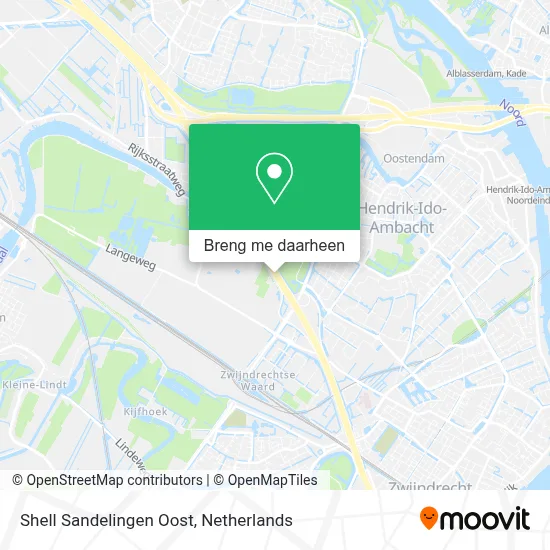 Shell Sandelingen Oost kaart