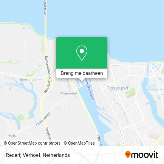 Rederij Verhoef kaart