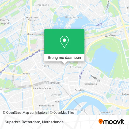 Superbra Rotterdam kaart