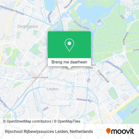 Rijschool Rijbewijssucces Leiden kaart