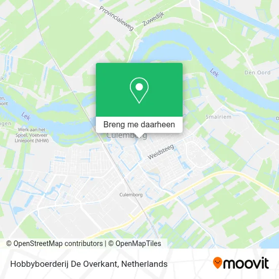 Hobbyboerderij De Overkant kaart