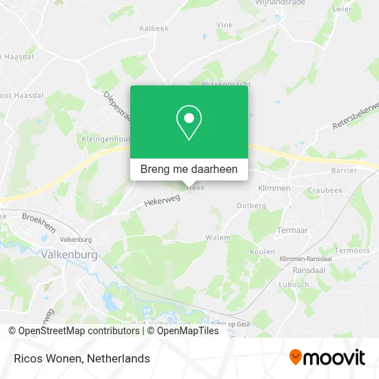 Ricos Wonen kaart