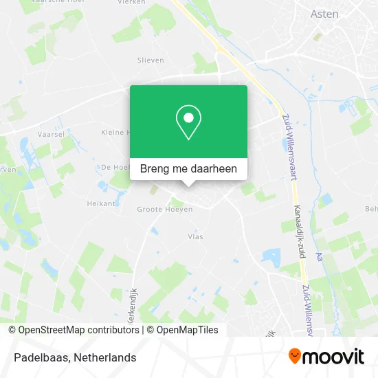 Padelbaas kaart