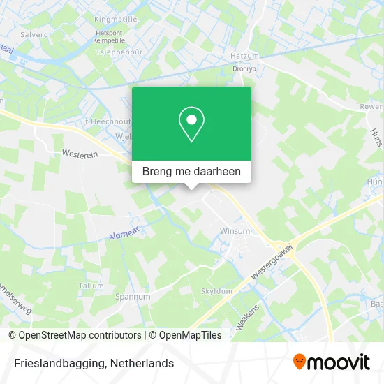 Frieslandbagging kaart