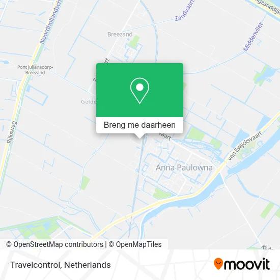 Travelcontrol kaart