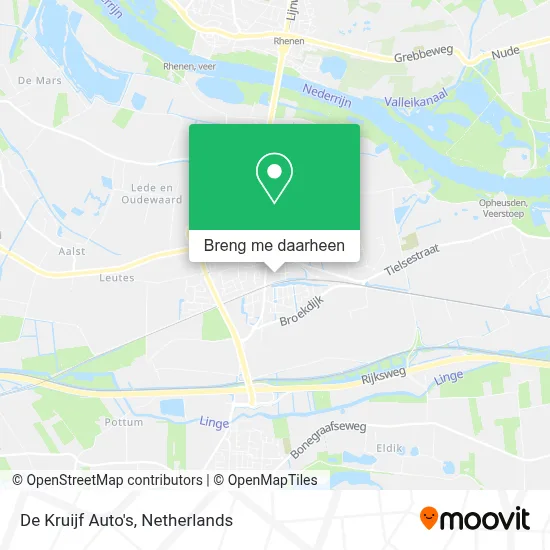 De Kruijf Auto's kaart