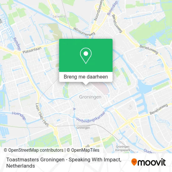 Toastmasters Groningen - Speaking With Impact kaart