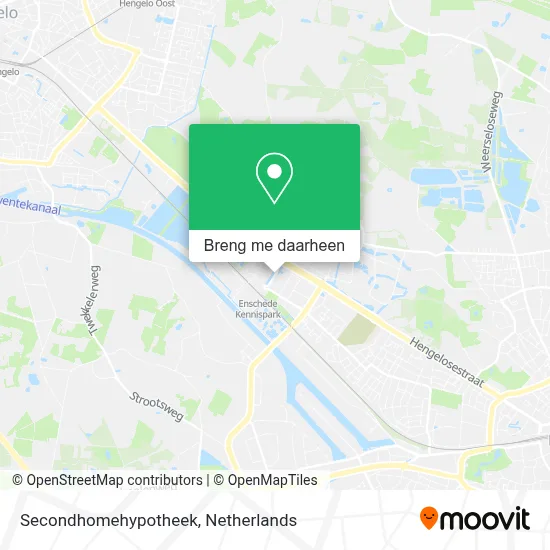 Secondhomehypotheek kaart