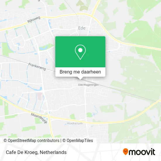 Cafe De Kroeg kaart