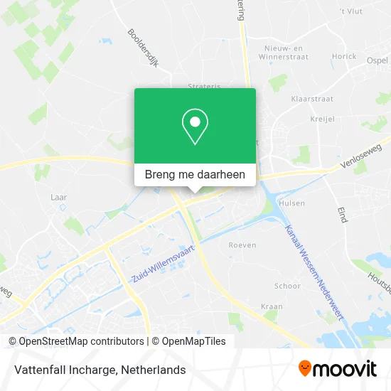 Vattenfall Incharge kaart