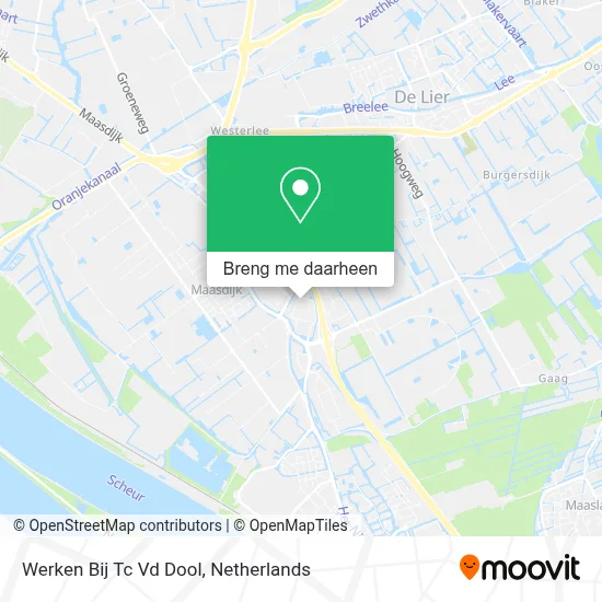 Werken Bij Tc Vd Dool kaart