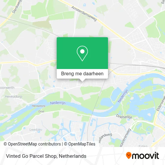 Vinted Go Parcel Shop kaart