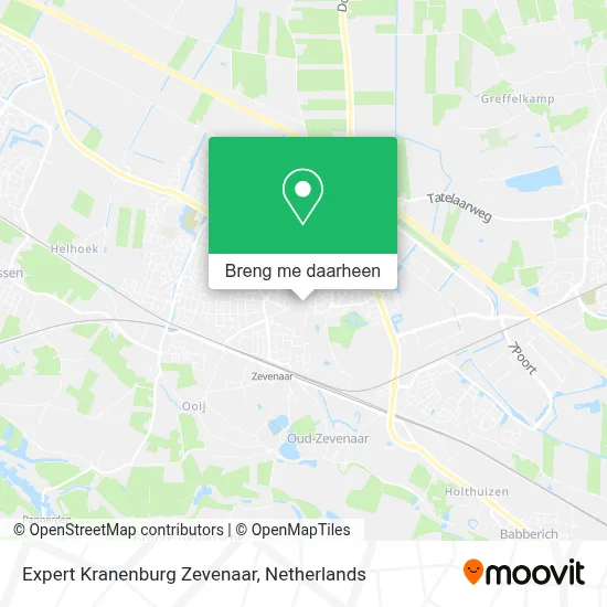 Expert Kranenburg Zevenaar kaart