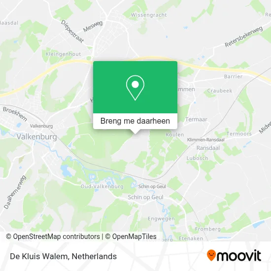 De Kluis Walem kaart