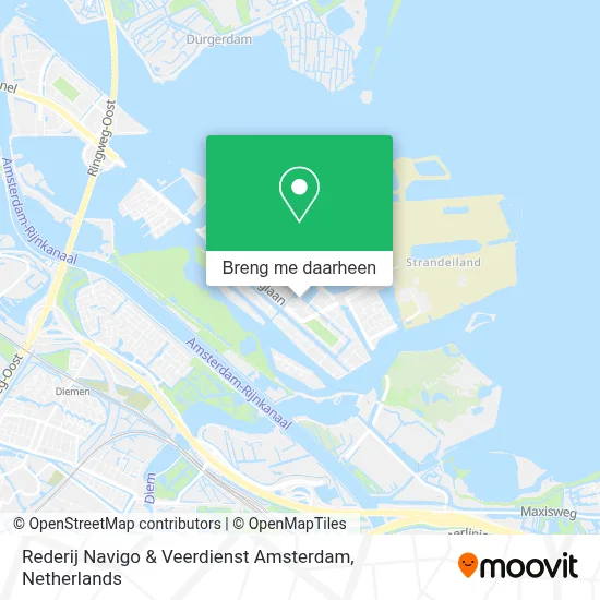 Rederij Navigo & Veerdienst Amsterdam kaart