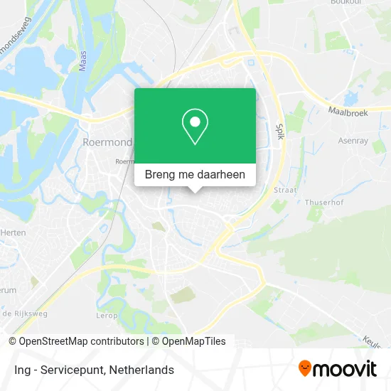 Ing - Servicepunt kaart