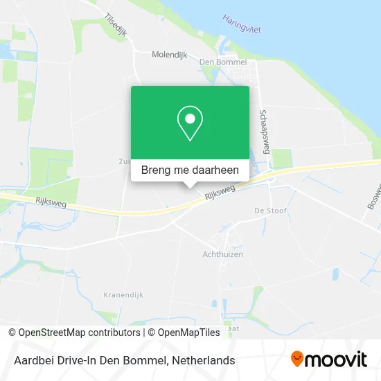 Aardbei Drive-In Den Bommel kaart