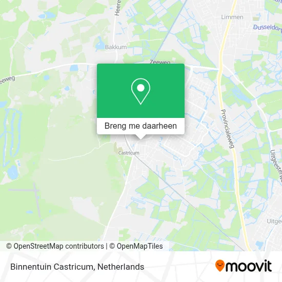 Binnentuin Castricum kaart
