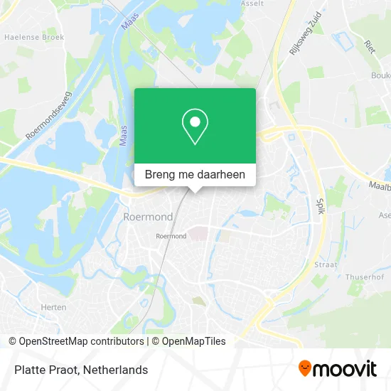Platte Praot kaart