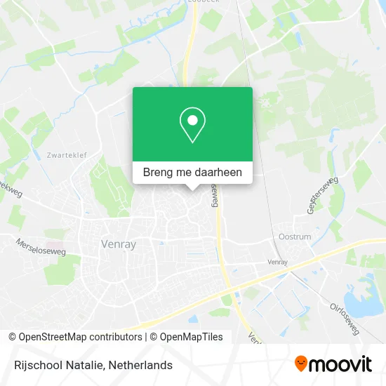 Rijschool Natalie kaart