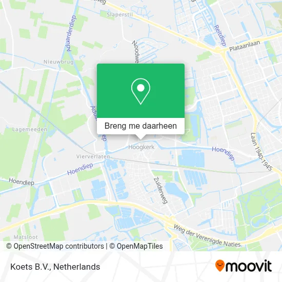 Koets B.V. kaart