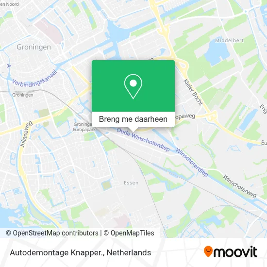 Autodemontage Knapper. kaart