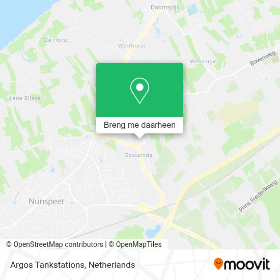 Argos Tankstations kaart