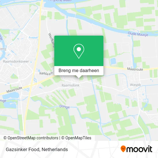 Gazsinker Food kaart