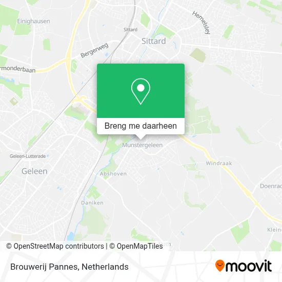 Brouwerij Pannes kaart