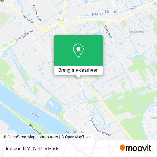 Indicon B.V. kaart