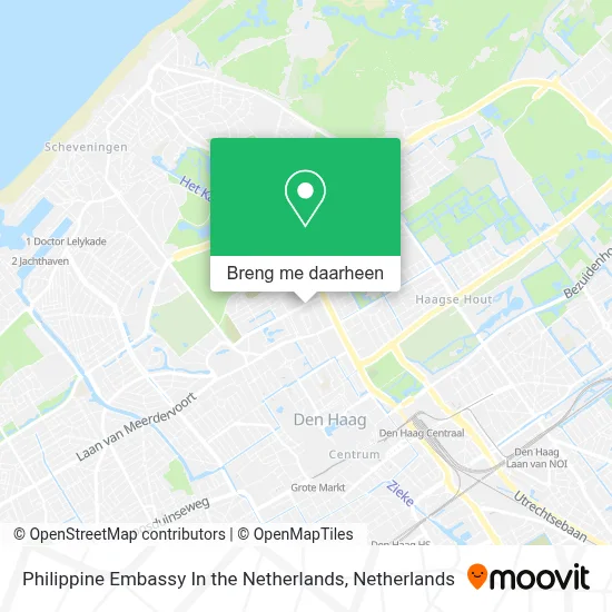 Philippine Embassy In the Netherlands kaart