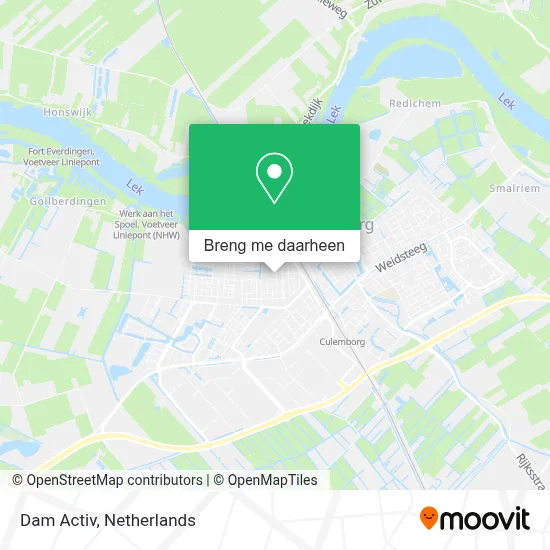 Dam Activ kaart