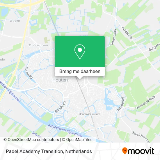 Padel Academy Transition kaart