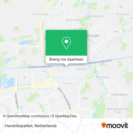 Hendriksparket kaart