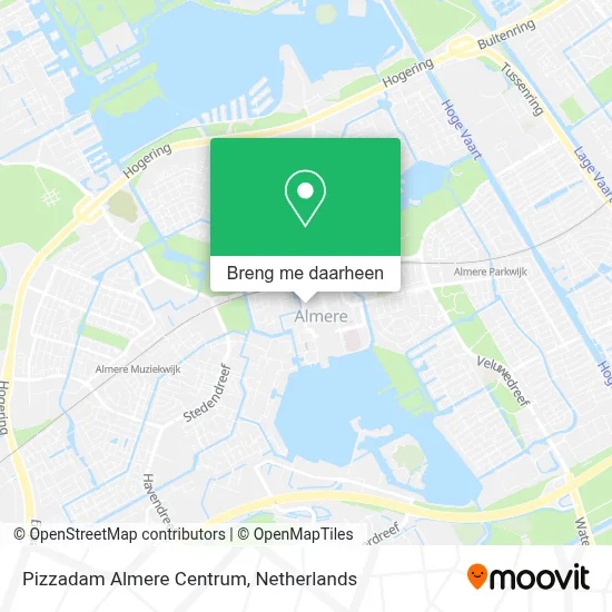 Pizzadam Almere Centrum kaart