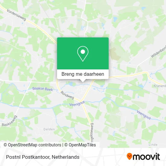 Postnl Postkantoor kaart