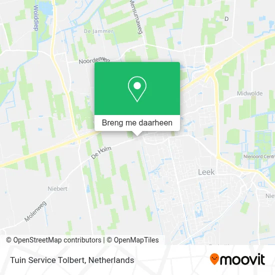 Tuin Service Tolbert kaart