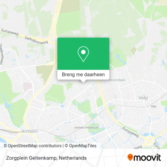 Zorgplein Geitenkamp kaart
