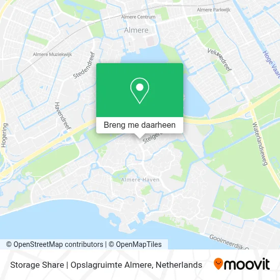 Storage Share | Opslagruimte Almere kaart