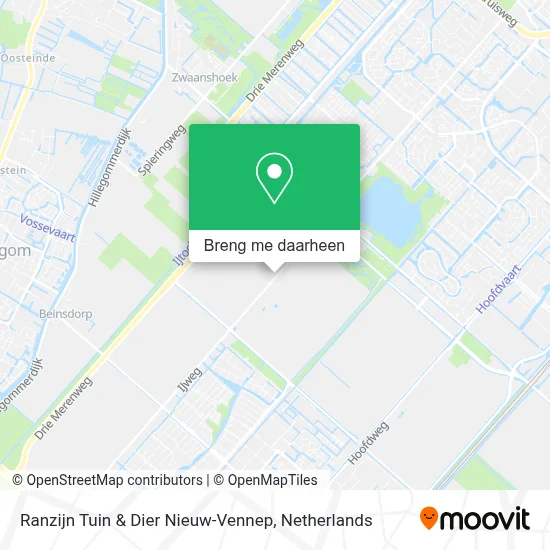 Ranzijn Tuin & Dier Nieuw-Vennep kaart