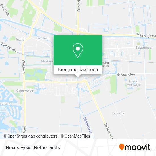 Nexus Fysio kaart