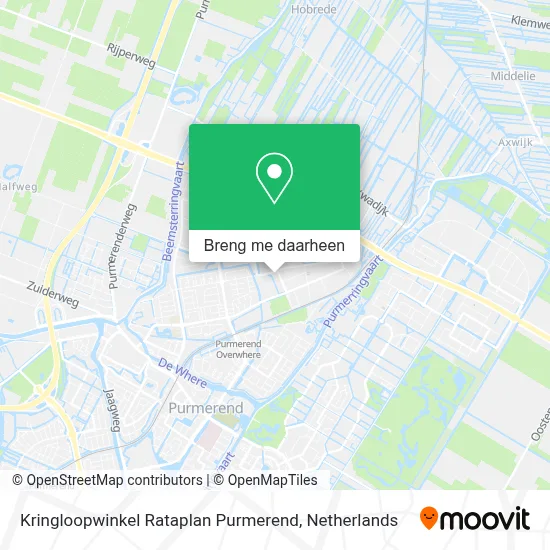 Kringloopwinkel Rataplan Purmerend kaart