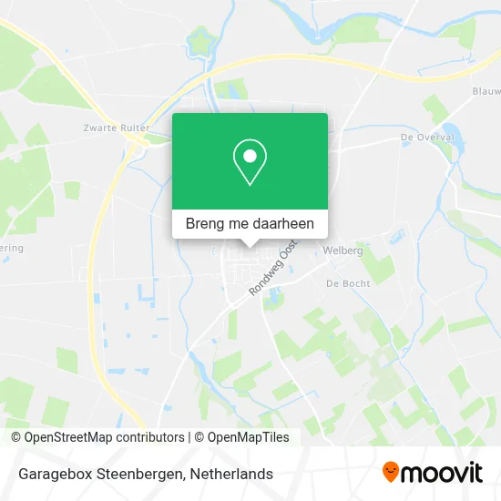 Garagebox Steenbergen kaart