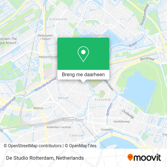 De Studio Rotterdam kaart