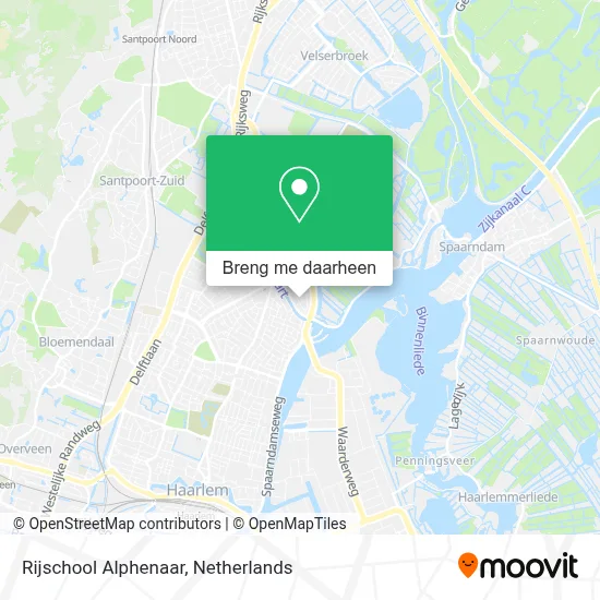 Rijschool Alphenaar kaart