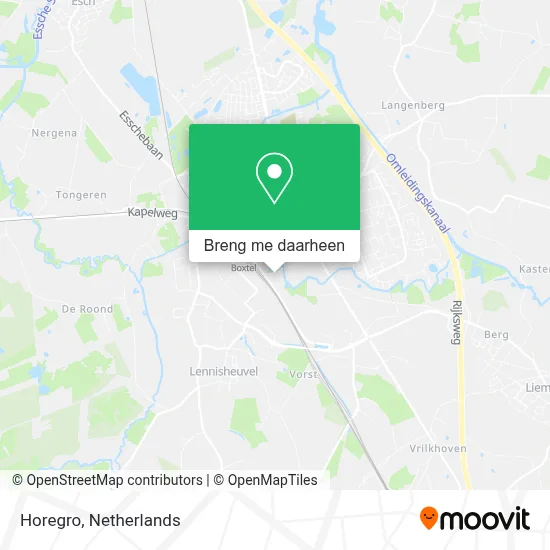 Horegro kaart