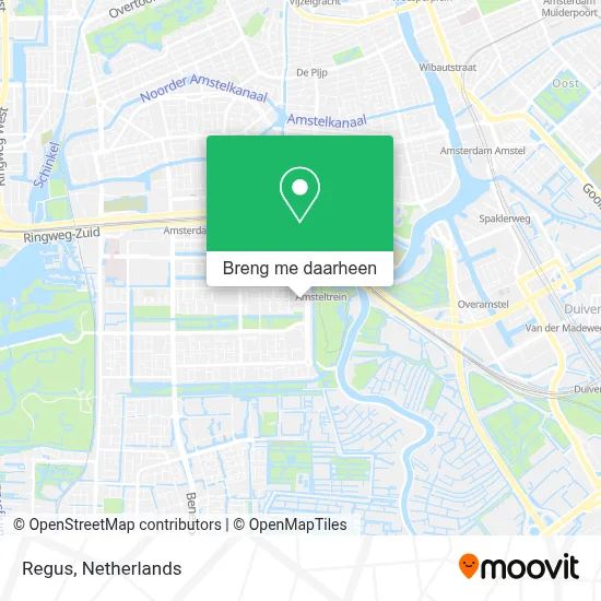 Regus kaart