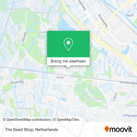The Read Shop kaart